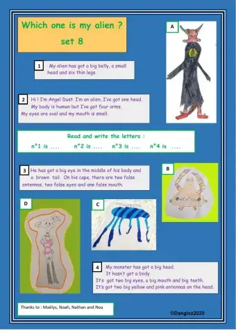 Which one is my alien ? Set 8