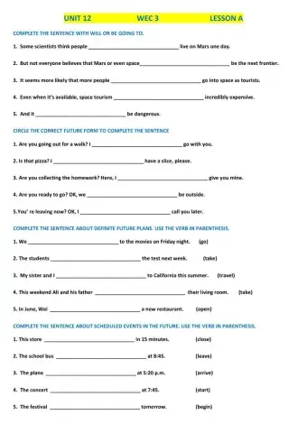 Talking about the future