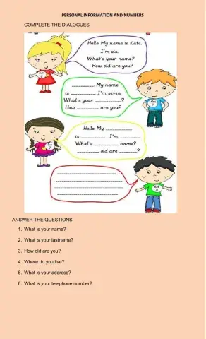 Information personal