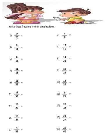 Simplifying Fractions