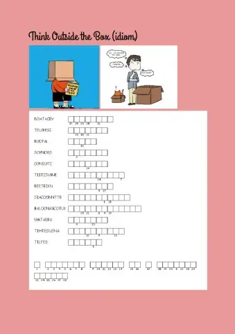 ANAGRAM : Think outside the box