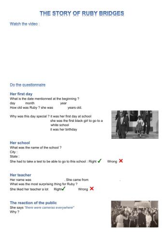 The story of ruby bridges