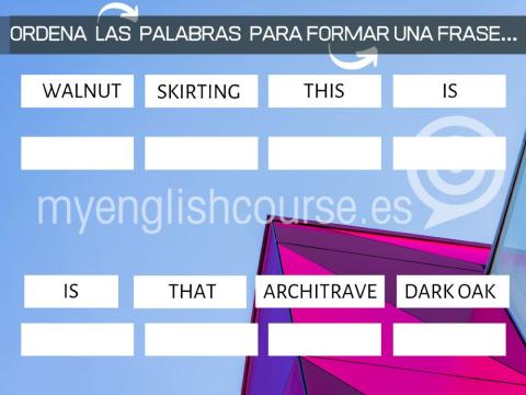 Word scramble exercise