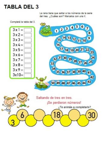 Tabla del 3