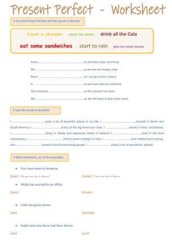 Present Perfect practice