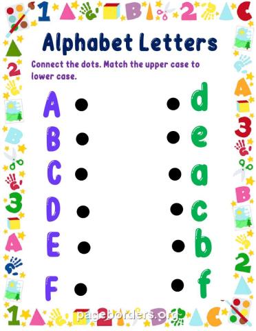 Alphabet Letters A-F