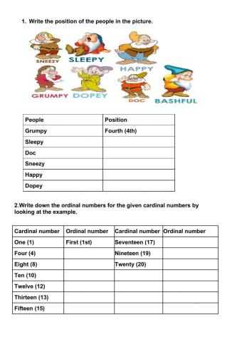 Cardinal and ordinal numbers