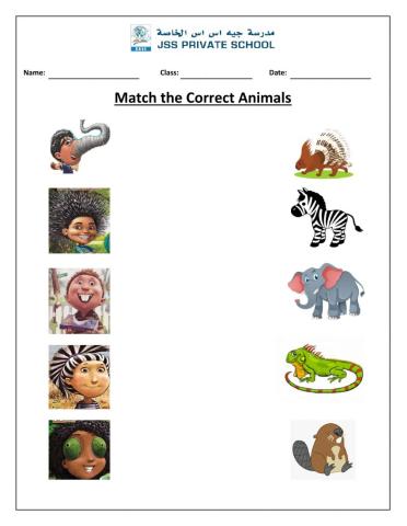 Matching the animal