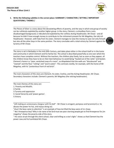 The pieces of silver