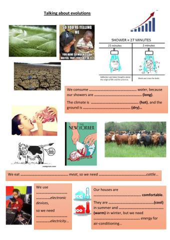 Talking about evolutions