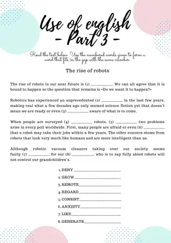 Use of english part 3 (FCE)