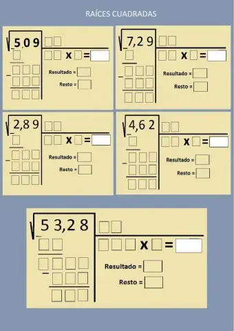 Raíces cuadradas