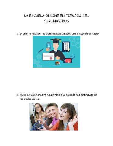 Evaluación de la escuela online