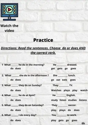 Asking questions about time