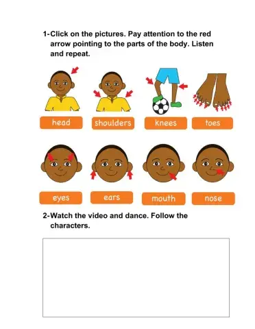 Head, shoulders, knees and toes