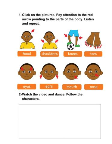 Head, shoulders, knees and toes