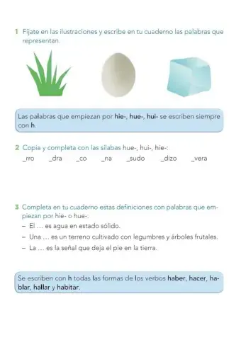 ORTOGRAFÍA - verbos con -h-