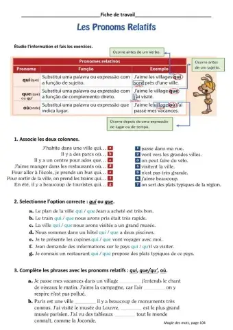 Les pronoms relatifs