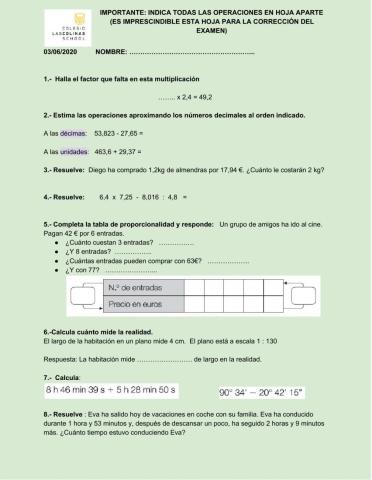 Decimales y sistema sexagesimal