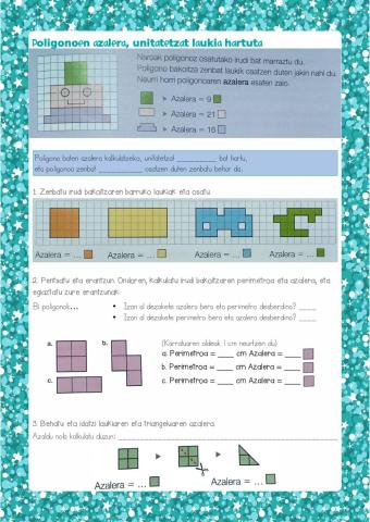Irudi lauak. Perimetro, azalera, zirkuluak2
