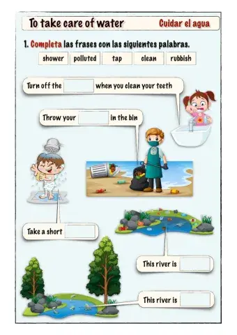 To take care of water