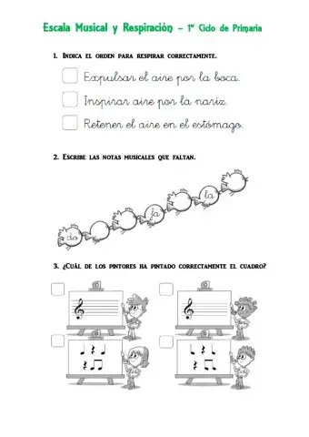 Respiración y Escala Musical