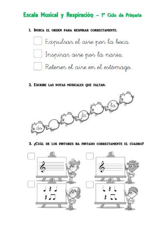 Respiración y Escala Musical