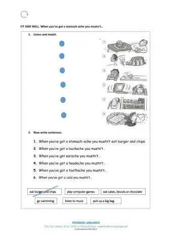 HEALTH MATTERS - you mustn't