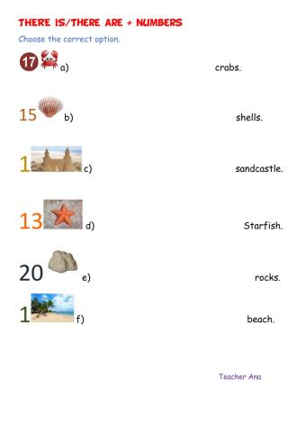 THERE IS-tHERE ARE + NUMBERS