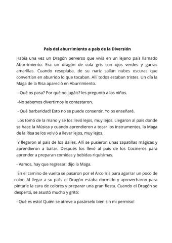 País del aburrimiento a diversión