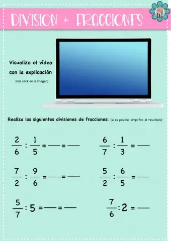 División de fracciones