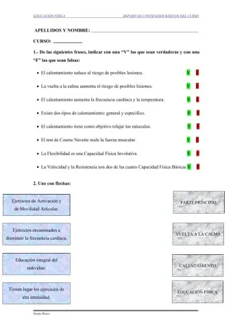 4º y 5º PRIMARIA Contenidos básicos educación física