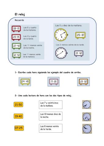 El reloj