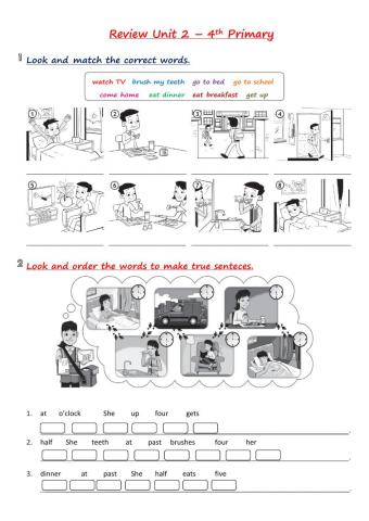 4th Primary - Review Unit 2