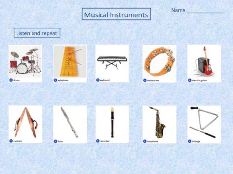 Unit 5 Musical Instruments Listening