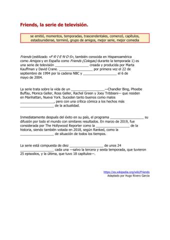 Friends, la serie de televisión