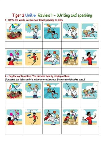 Tiger 3 Unit 6 Review 1