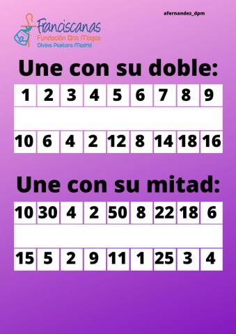 Doble y mitad