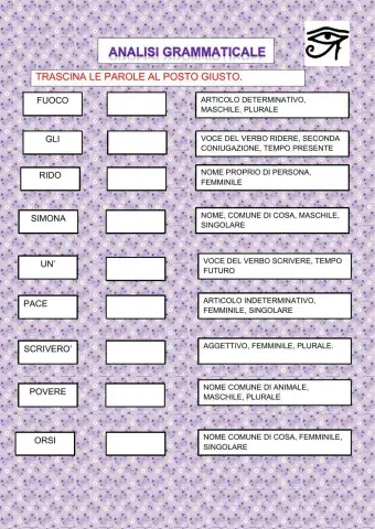 Collega alla parte del discorso