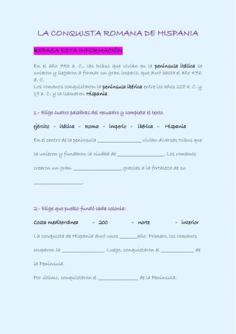La conquista romana de Hispania