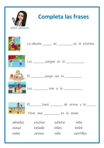 Comprensión lectora - completar huecos