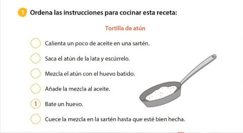 Instrucciones Tortilla de atún