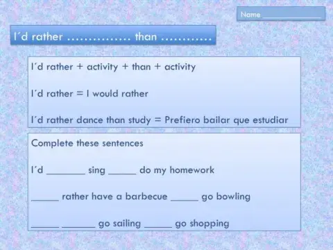 Unit 5 I'd rather.. with Musical Instruments