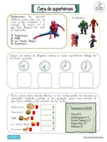 Cena de superhéroes1