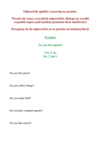 Present Simple - questions and short answers