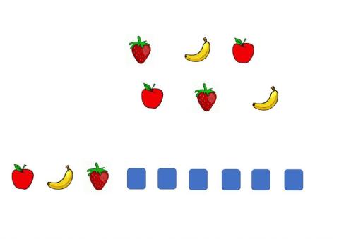 Secuenciación 3 frutas