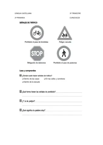 Las señales de tráfico