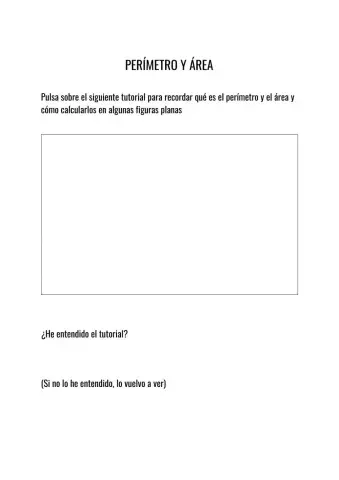 Tutorial área y perímetro
