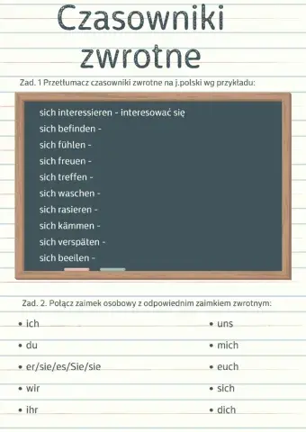 Czasowniki zwrotne - Reflexive Verben