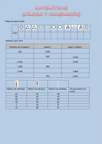 Ficha de matemáticas interactiva